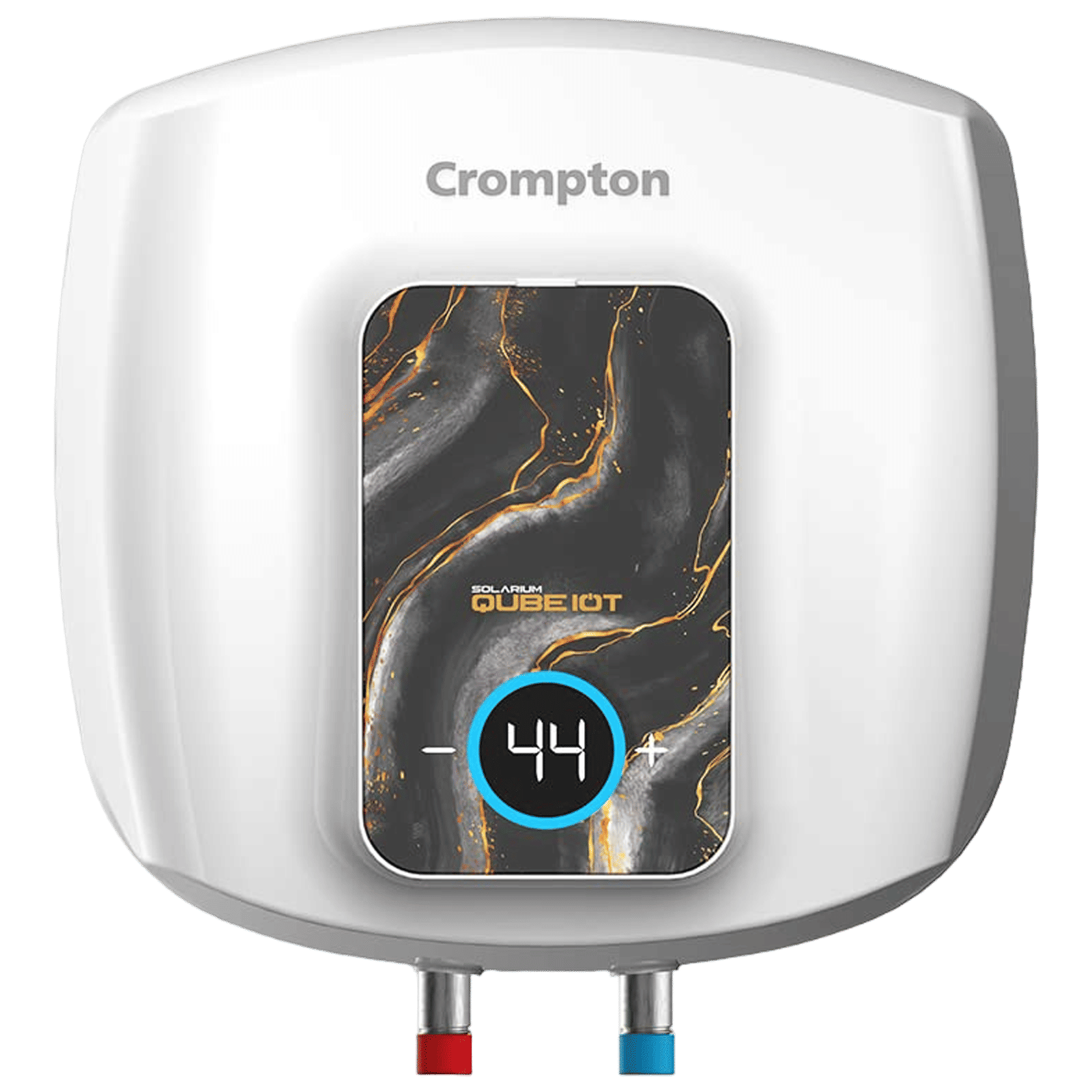 Crompton Solarium Qube IOT 15 Litre 5 Star Vertical Smart Geyser with Alexa & Google Assistant Compatibility (White)