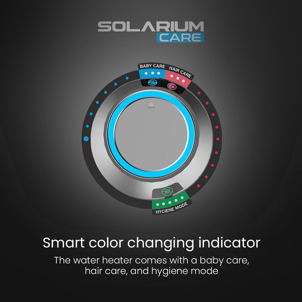 Crompton Solarium Care 15 Litre 5 Star Vertical Storage Geyser with Powerful Heating Element (White)