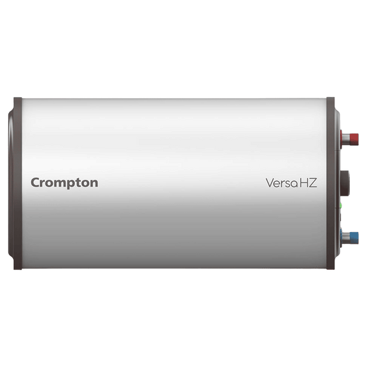 Crompton Versa Hz RHS 10 Litre 3 Star Horizontal Storage Geyser with Powerful Heating Element (Ivory)