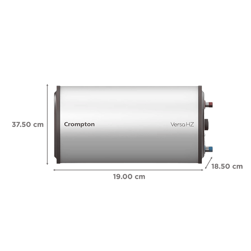 Crompton Hydrajet 3 Litre 5 Star Vertical Instant Geyser with Advanced 4 Level Safety (White)