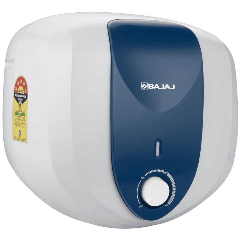 BAJAJ Armor Series Pentacle 10 Litre 5 Star Vertical Storage Geyser with Swirl Flow Technology (White and Blue)
