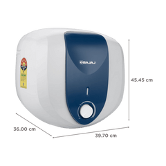 BAJAJ Armor Series Pentacle 15 Litre 5 Star Vertical Storage Geyser with Swirl Flow Technology (White and Blue)