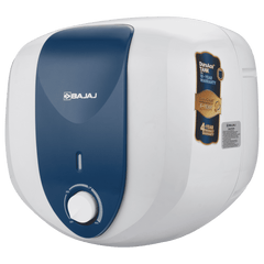 BAJAJ Armor Series Pentacle 15 Litre 5 Star Vertical Storage Geyser with Swirl Flow Technology (White and Blue)