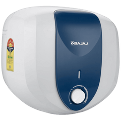 BAJAJ Armor Series Pentacle 15 Litre 5 Star Vertical Storage Geyser with Swirl Flow Technology (White and Blue)