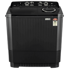 LG 8.5 kg 5 Star Semi Automatic Washing Machine with Roller Jet Pulsator (P8535SLMZ, Full Black)
