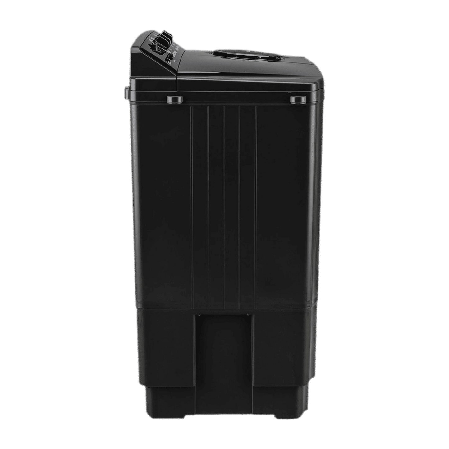 LG 8.5 kg 5 Star Semi Automatic Washing Machine with Roller Jet Pulsator (P8535SLMZ, Full Black)