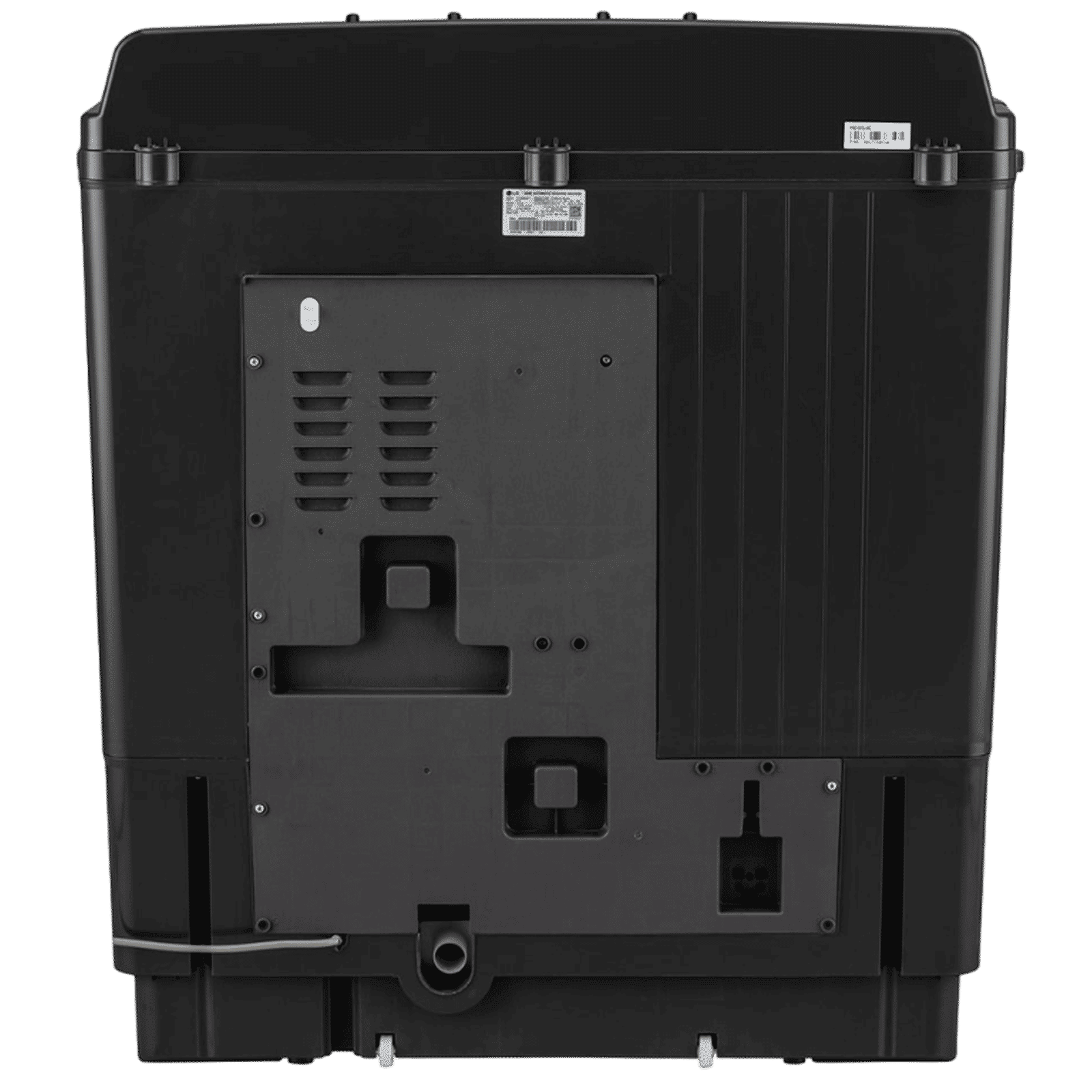 LG 8.5 kg 5 Star Semi Automatic Washing Machine with Roller Jet Pulsator (P8535SLMZ, Full Black)