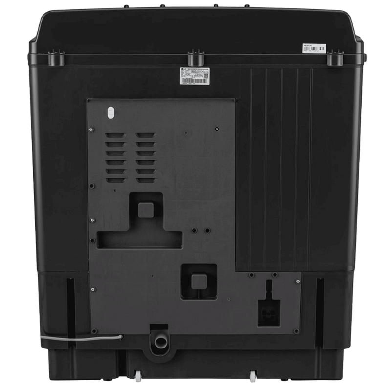 LG 8.5 kg 5 Star Semi Automatic Washing Machine with Roller Jet Pulsator (P8535SLMZ, Full Black)