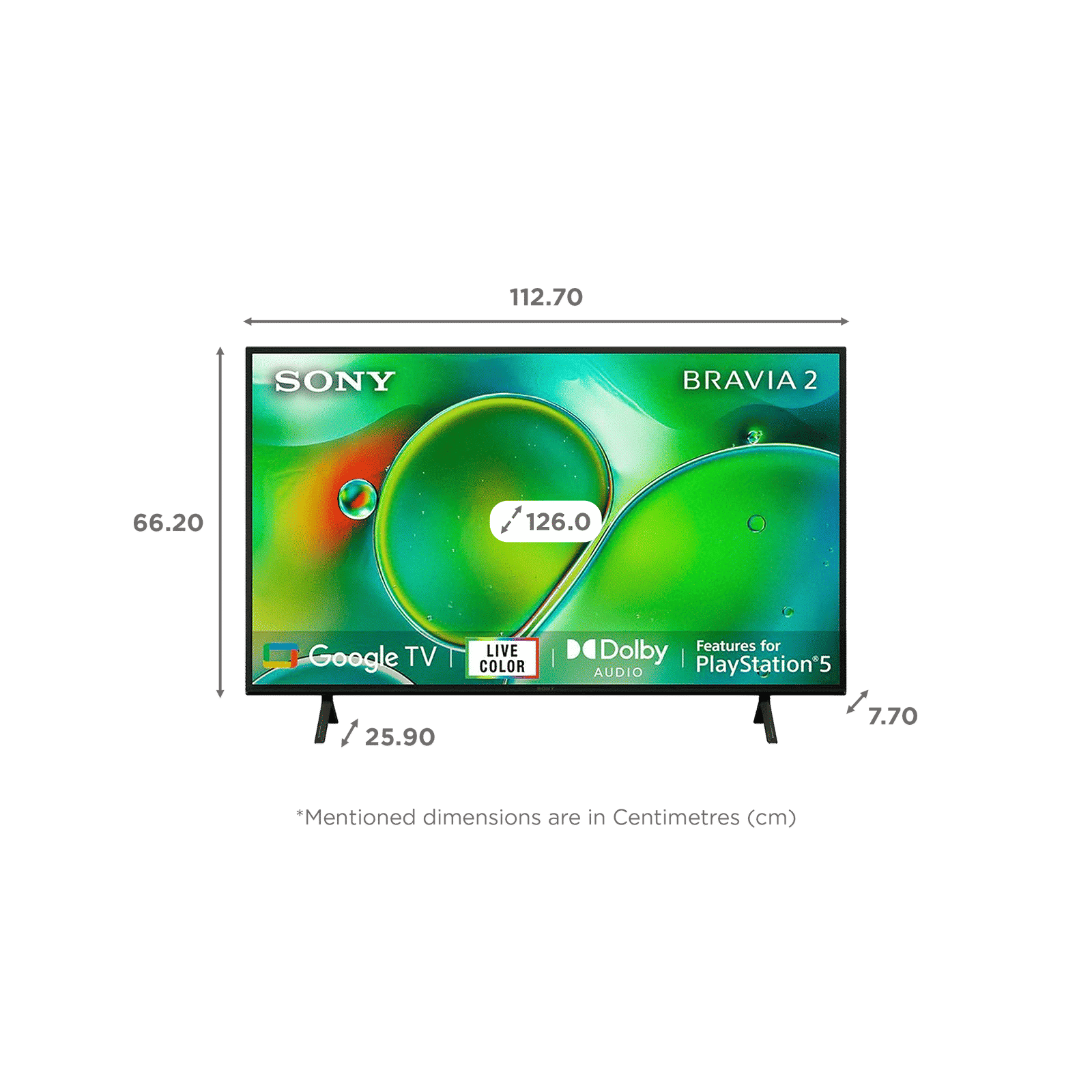 SONY BRAVIA 2 127 cm (50 inch) 4K Ultra HD LCD Smart Android TV with Auto HDR Tone Mapping(2024 Model)