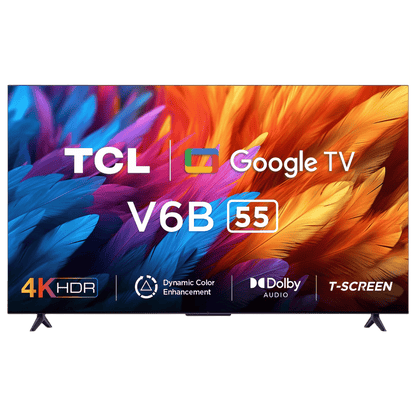 TCL V6B 139.7 cm (55 inch) 4K Ultra HD LED Google TV with Dynamic Colour Enhancement