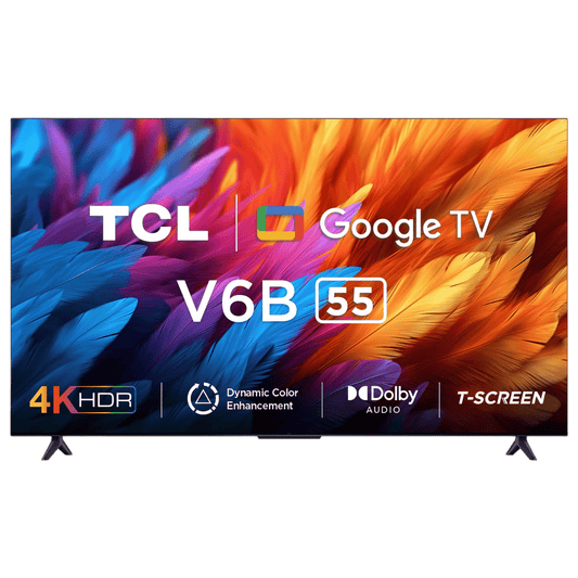 TCL V6B 139.7 cm (55 inch) 4K Ultra HD LED Google TV with Dynamic Colour Enhancement