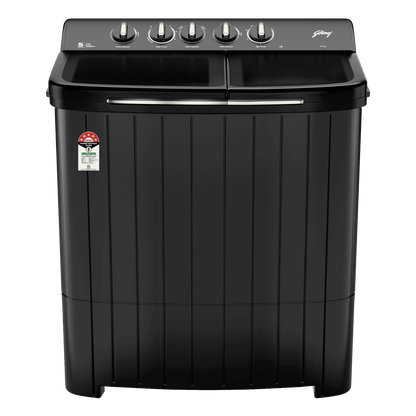 Godrej 10 kg 5 Star Semi Automatic Washing Machine with Aqua Power Pulsator (Edge Rio, WS EDGE RIO 100 5.0 TB3 SLGR, Slate Grey)