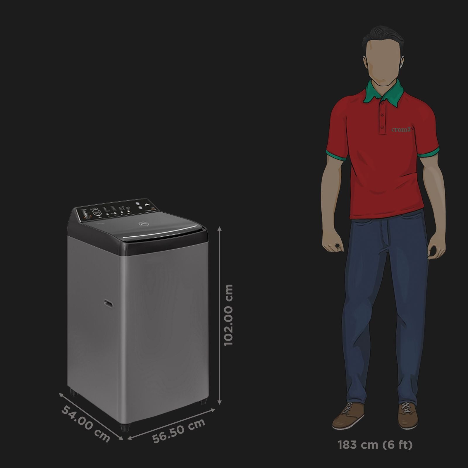 Godrej 8 kg 5 Star Fully Automatic Top Load Washing Machine (Velvet, WTEON VLVT 80 5.0 FDTS MTBK, Built In Heater, Metallic Black)