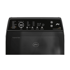 Godrej 8 kg 5 Star Fully Automatic Top Load Washing Machine (Velvet, WTEON VLVT 80 5.0 FDTS MTBK, Built In Heater, Metallic Black)