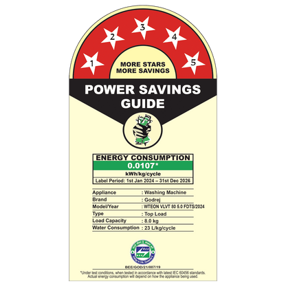 Godrej 8 kg 5 Star Fully Automatic Top Load Washing Machine (Velvet, WTEON VLVT 80 5.0 FDTS MTBK, Built In Heater, Metallic Black)