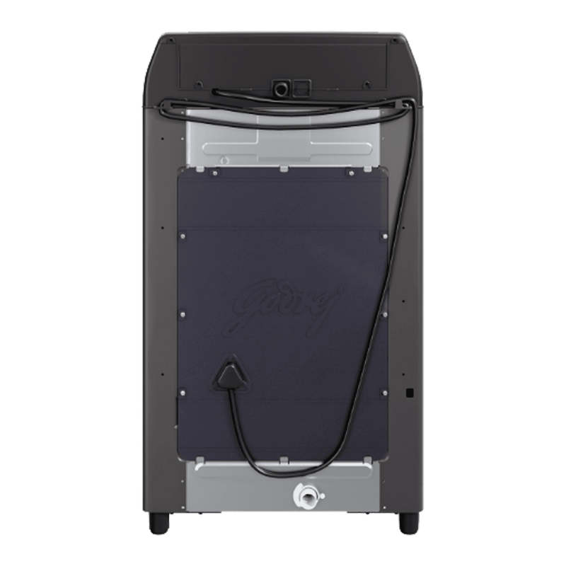 Godrej 8 kg 5 Star Fully Automatic Top Load Washing Machine (Velvet, WTEON VLVT 80 5.0 FDTS MTBK, Built In Heater, Metallic Black)