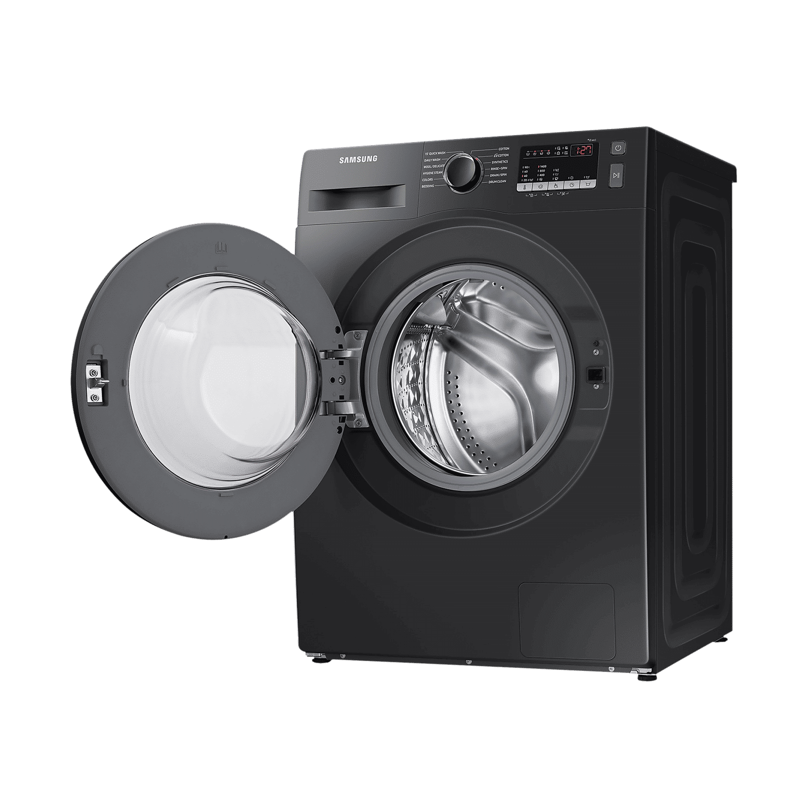SAMSUNG 9 kg 5 Star Inverter Fully Automatic Front Load Washing Machine (WW90T4040CB1TL, Digital Inverter Motor, Black)