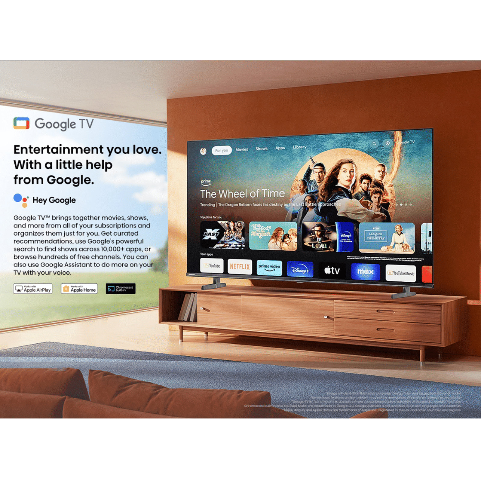 Hisense A65N 139.7 cm (55 inch) LED 4K Ultra HD Google TV with Dolby Vision & Dolby Digital (2024 model)