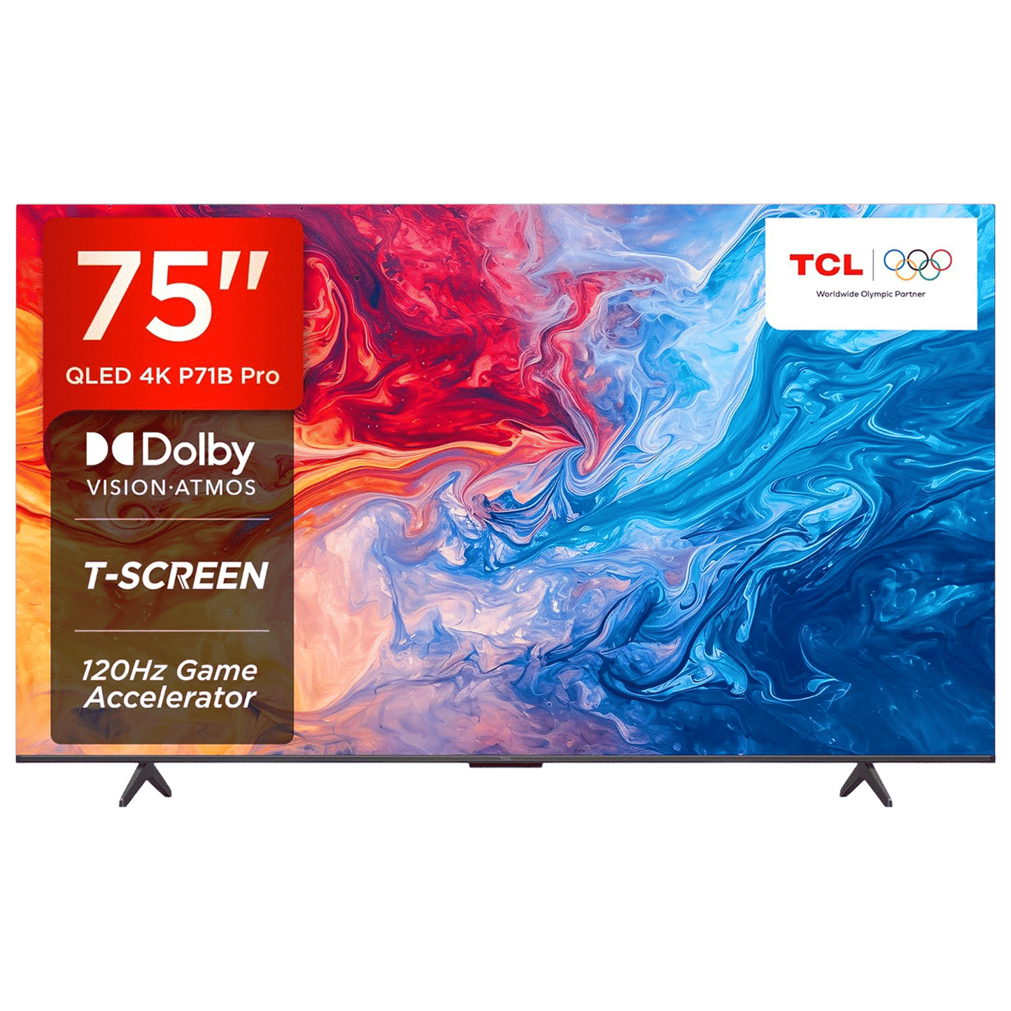 TCL P71B Pro 190.5 cm (75 inch) QLED 4K Ultra HD Smart Google TV with Dolby Vision and Dolby Atmos (2024 model)