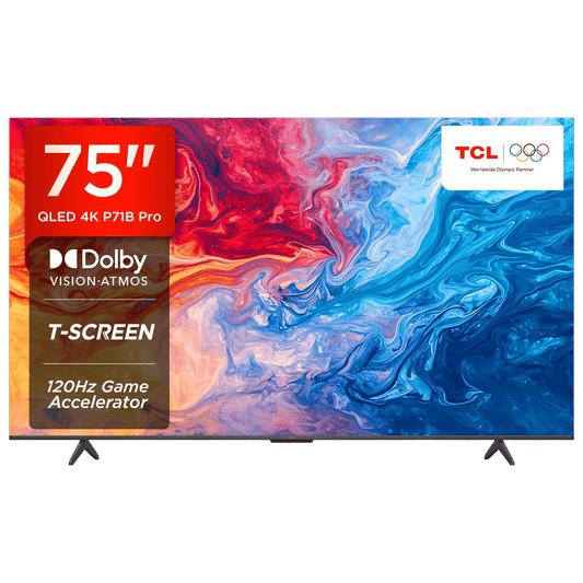 TCL P71B Pro 190.5 cm (75 inch) QLED 4K Ultra HD Smart Google TV with Dolby Vision and Dolby Atmos (2024 model)