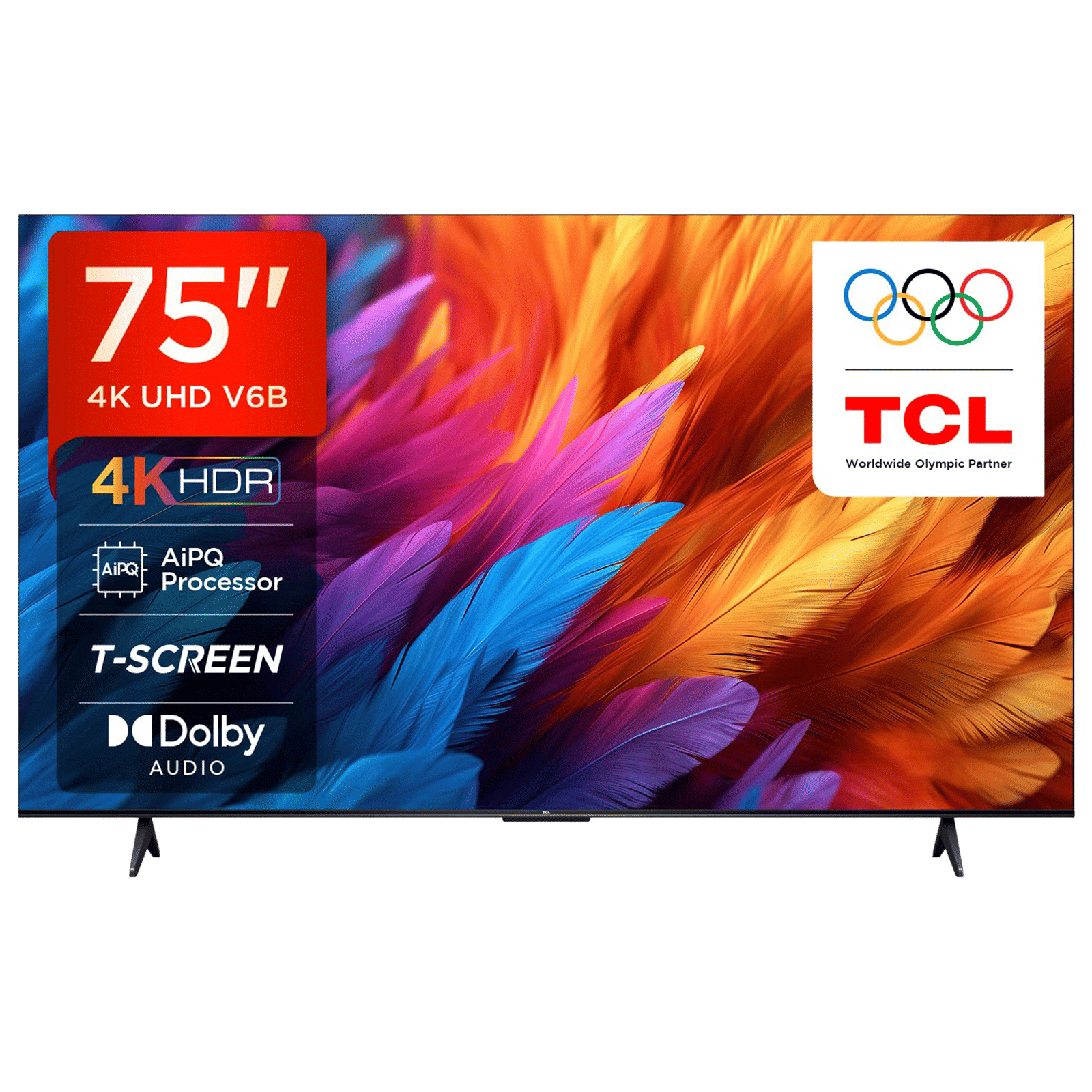 TCL V6B 190.5 cm (75 inch) 4K Ultra HD LED Smart Google TV with Dolby Audio( 2024 Model)