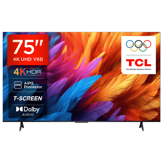 TCL V6B 190.5 cm (75 inch) 4K Ultra HD LED Smart Google TV with Dolby Audio( 2024 Model)