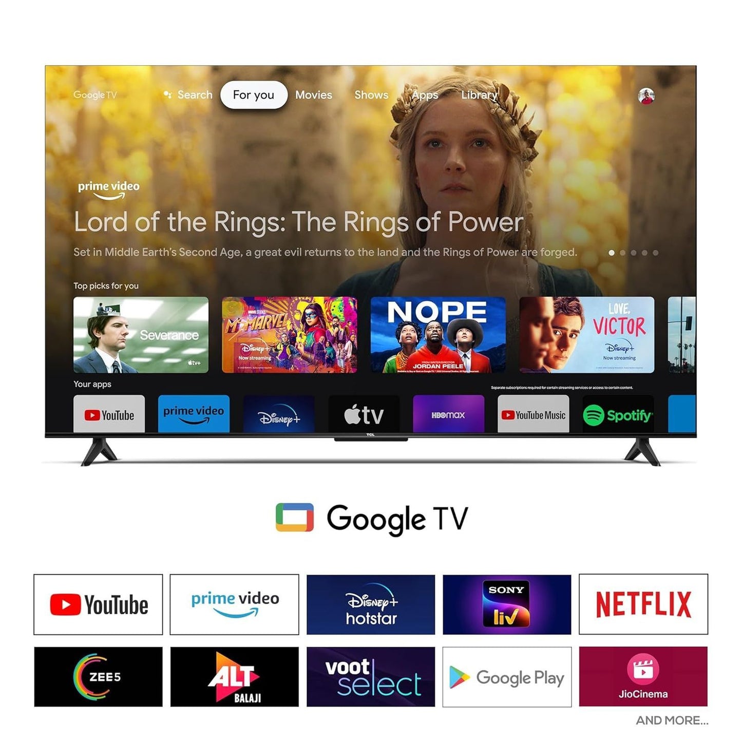 TCL V6B 190.5 cm (75 inch) 4K Ultra HD LED Smart Google TV with Dolby Audio( 2024 Model)