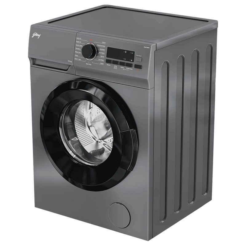Godrej 7 kg 5 Star Fully Automatic Front Load Washing Machine (Argon, WFEON ARG 7014 FEBDT SLSR, In-built Heater, Silver Stream)
