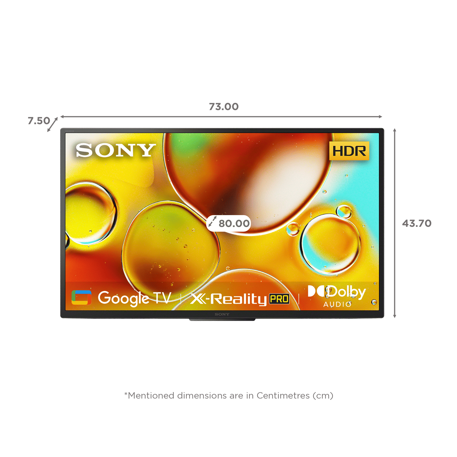 SONY Bravia 80 cm (32 inch) HD Ready LED Smart Google TV with Chromecast Built In (2024 model)