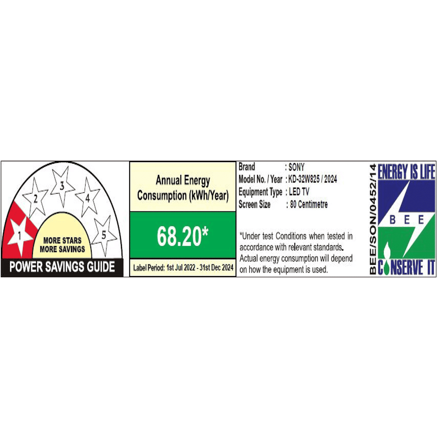 SONY W825 Series 81.28 cm (32 inch) HD Ready LED Smart Android TV with Chromecast Built In (2024 model)