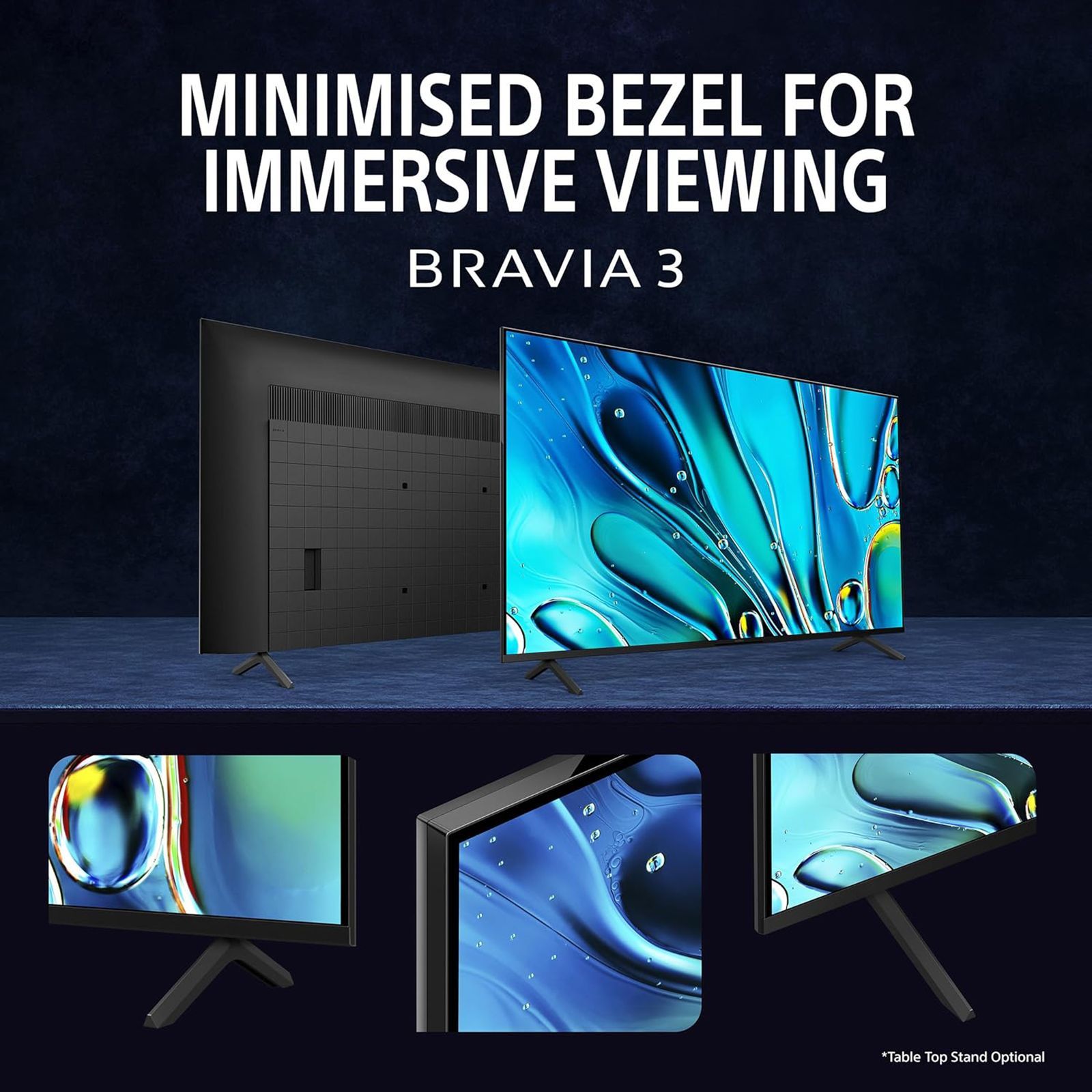 SONY BRAVIA 3 139.7 cm (55 inch) 4K Ultra HD LCD Smart Android TV with Auto Low Latency Mode (2024 Model)