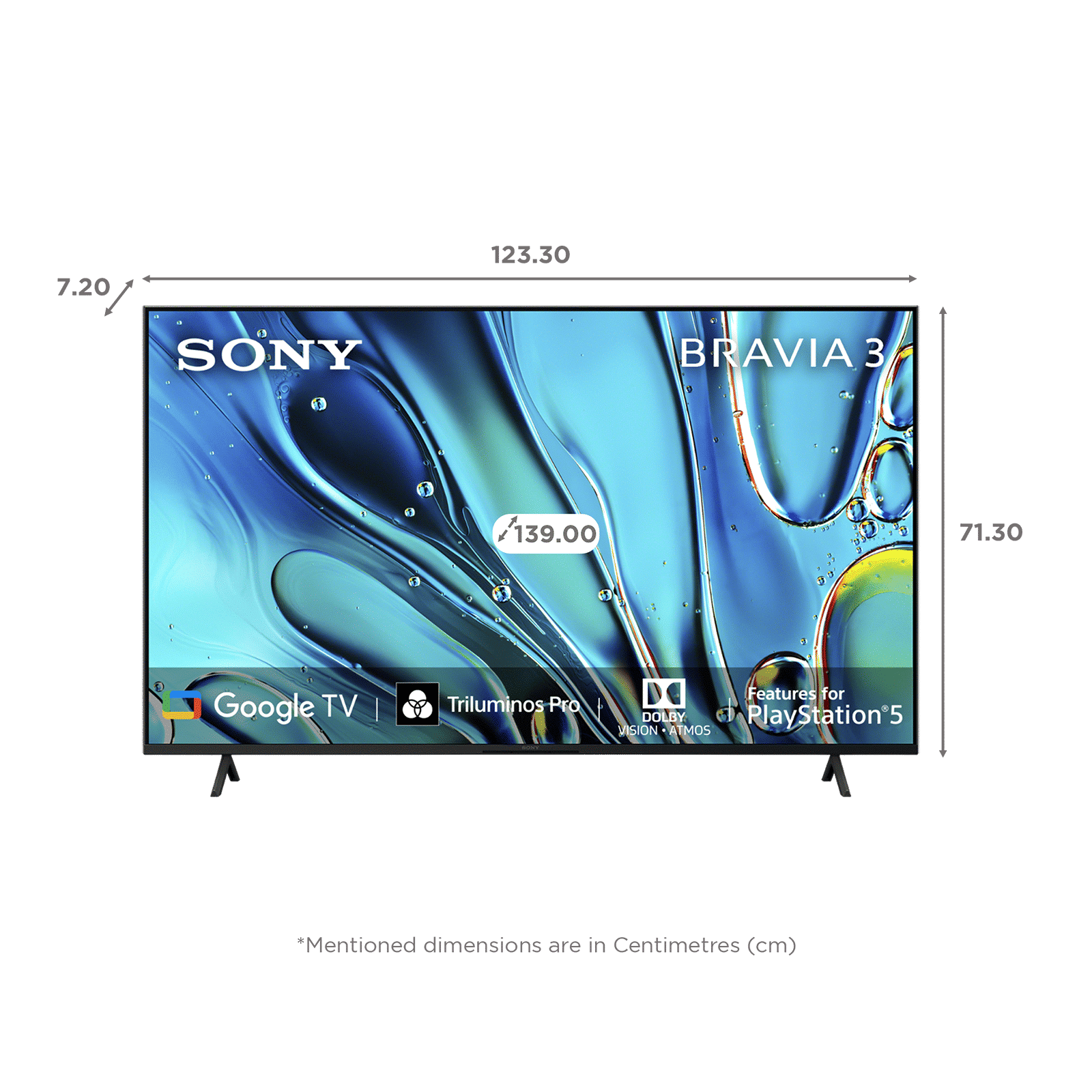 SONY BRAVIA 3 139.7 cm (55 inch) 4K Ultra HD LCD Smart Android TV with Auto Low Latency Mode (2024 Model)
