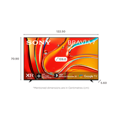 SONY BRAVIA 7 139.7 cm (55 inch) Mini LED 4K Ultra HD Smart Android TV with Dolby Vision & Dolby Atmos (2024 model)