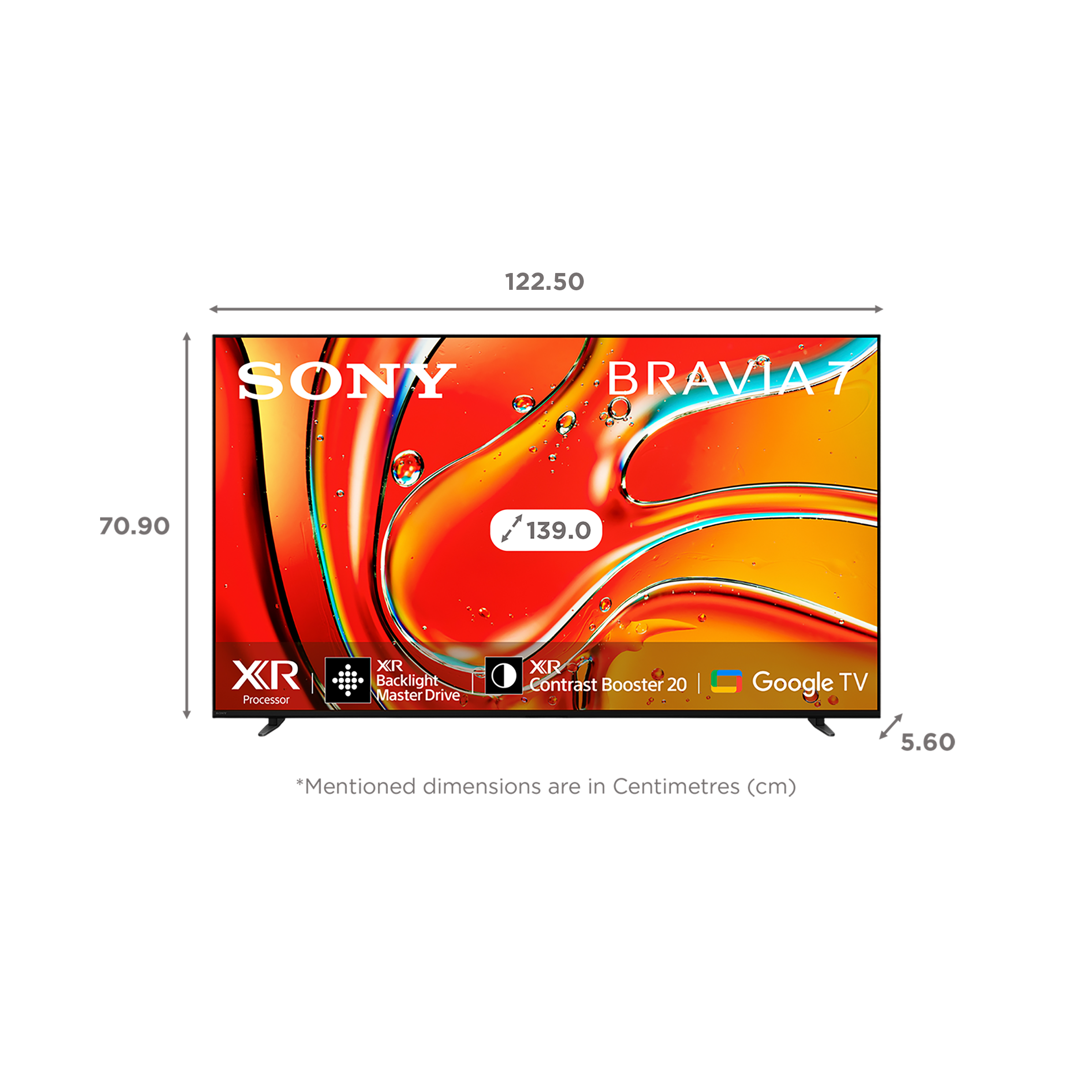 SONY BRAVIA 7 139.7 cm (55 inch) Mini LED 4K Ultra HD Smart Android TV with Dolby Vision & Dolby Atmos (2024 model)