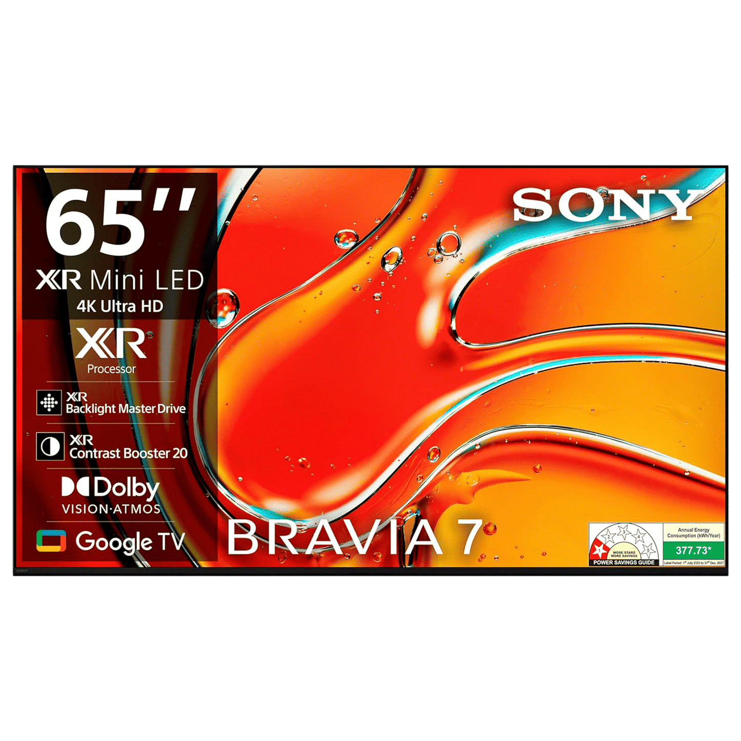 SONY BRAVIA 7 165.1 cm (65 inch) LCD 4K Ultra HD Smart Android TV with Live Colour Technology (2024 model)