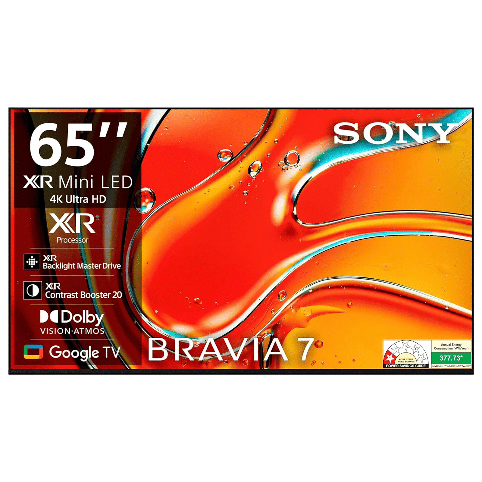 SONY BRAVIA 7 165.1 cm (65 inch) LCD 4K Ultra HD Smart Android TV with Live Colour Technology (2024 model)