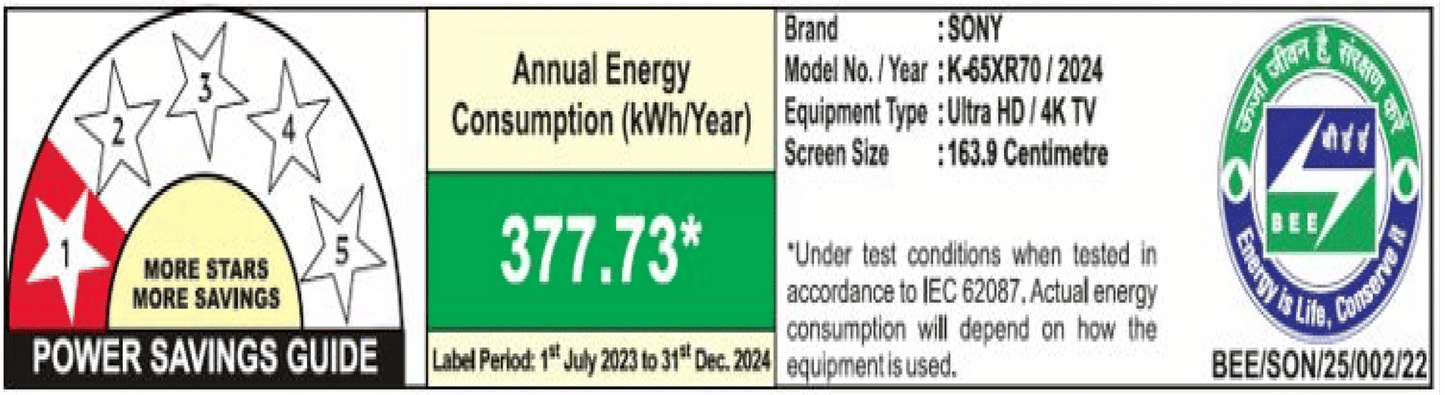 SONY BRAVIA 7 165.1 cm (65 inch) LCD 4K Ultra HD Smart Android TV with Live Colour Technology (2024 model)