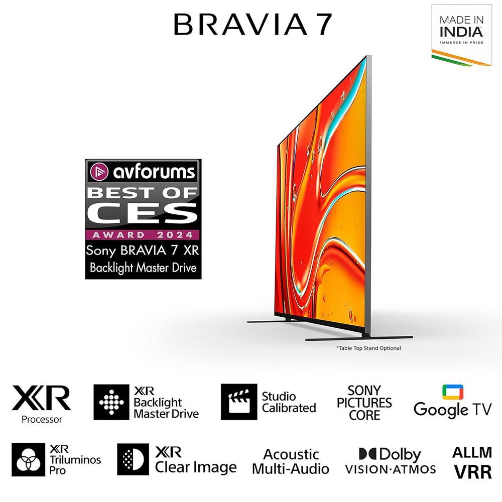 SONY BRAVIA 7 165.1 cm (65 inch) LCD 4K Ultra HD Smart Android TV with Live Colour Technology (2024 model)