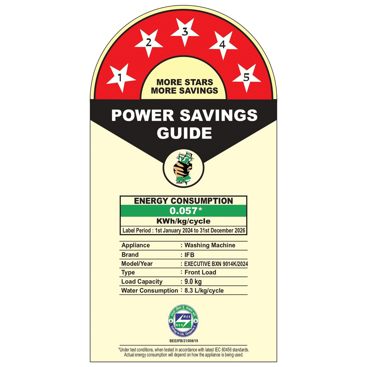 IFB 9 kg 5 Star Wi-Fi Inverter Fully Automatic Front Load Washing Machine (Executive BXN 9014K, AI Technology, Black)