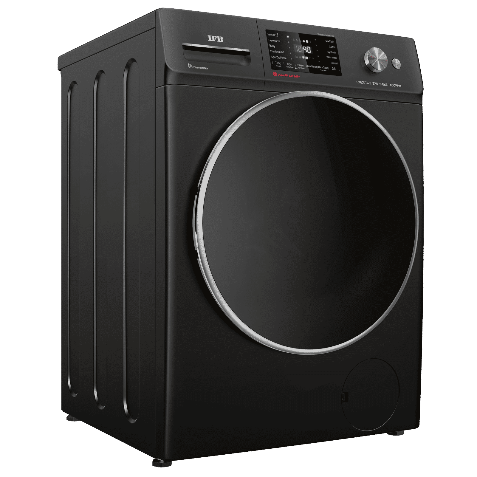 IFB 9 kg 5 Star Wi-Fi Inverter Fully Automatic Front Load Washing Machine (Executive BXN 9014K, AI Technology, Black)