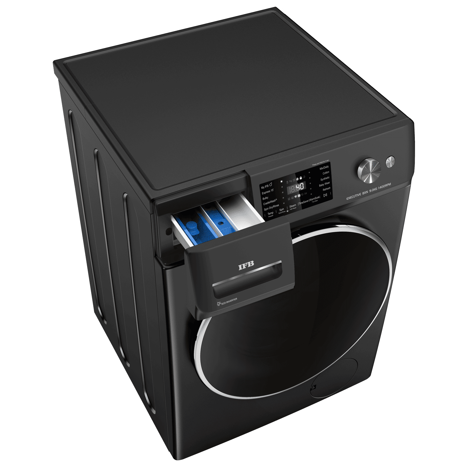 IFB 9 kg 5 Star Wi-Fi Inverter Fully Automatic Front Load Washing Machine (Executive BXN 9014K, AI Technology, Black)