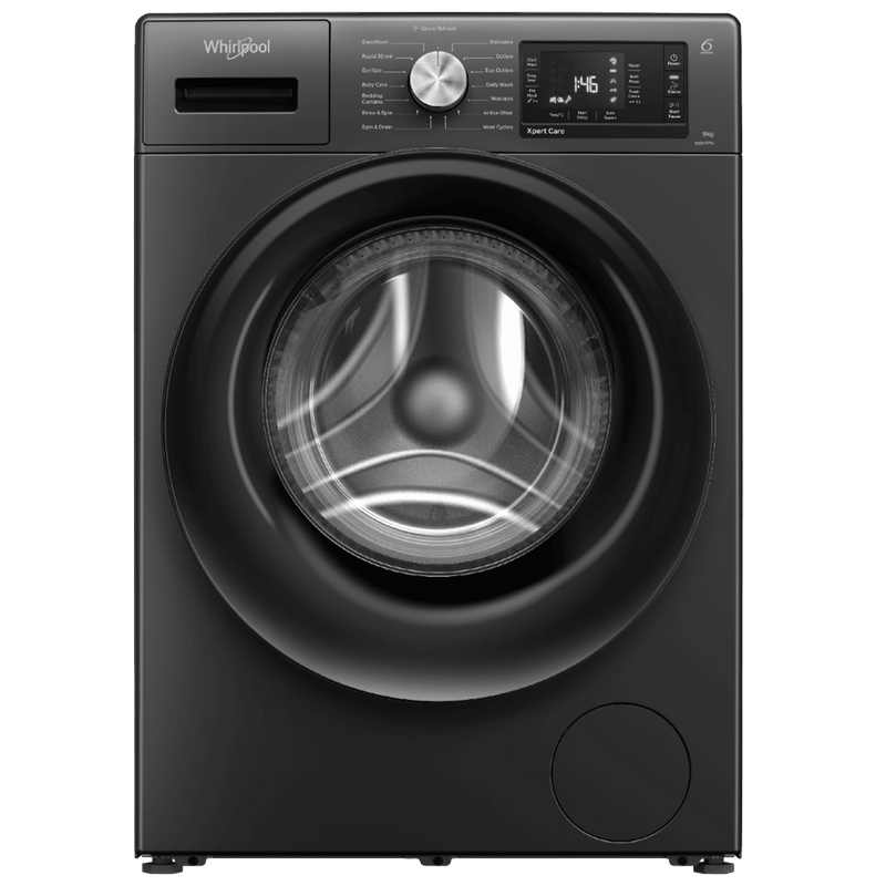 Whirlpool 9 kg 5 Star Inverter Fully Automatic Front Load Washing Machine (XPERT CARE OZONE, XO9012BYV53E, In-built Heater, Volcano Grey)