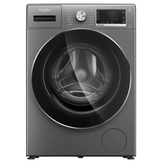Whirlpool 8 kg 5 Star Inverter Fully Automatic Front Load Washing Machine (XPERT CARE OZONE, XO8014BYM53E, In-built Heater, Midnight Grey)
