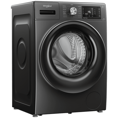 Whirlpool 7 kg 5 Star Inverter Fully Automatic Front Load Washing Machine (XPERT CARE STEAM, XS7012BYM53E, In-built Heater, Midnight Grey)