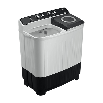 SAMSUNG 9 kg 5 Star Semi Automatic Washing Machine with Hexa Storm Pulsator (WT90C4260GG/TL, Light Grey)