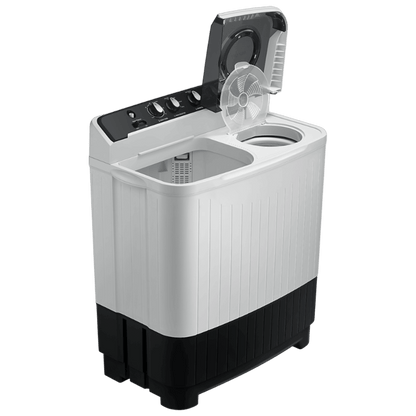 SAMSUNG 9 kg 5 Star Semi Automatic Washing Machine with Hexa Storm Pulsator (WT90C4260GG/TL, Light Grey)