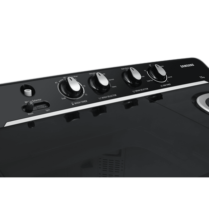 SAMSUNG 10.5 kg 5 Star Semi Automatic Washing Machine with Hexa Storm Pulsator (WT10C4260GG/TL, Light Gray)