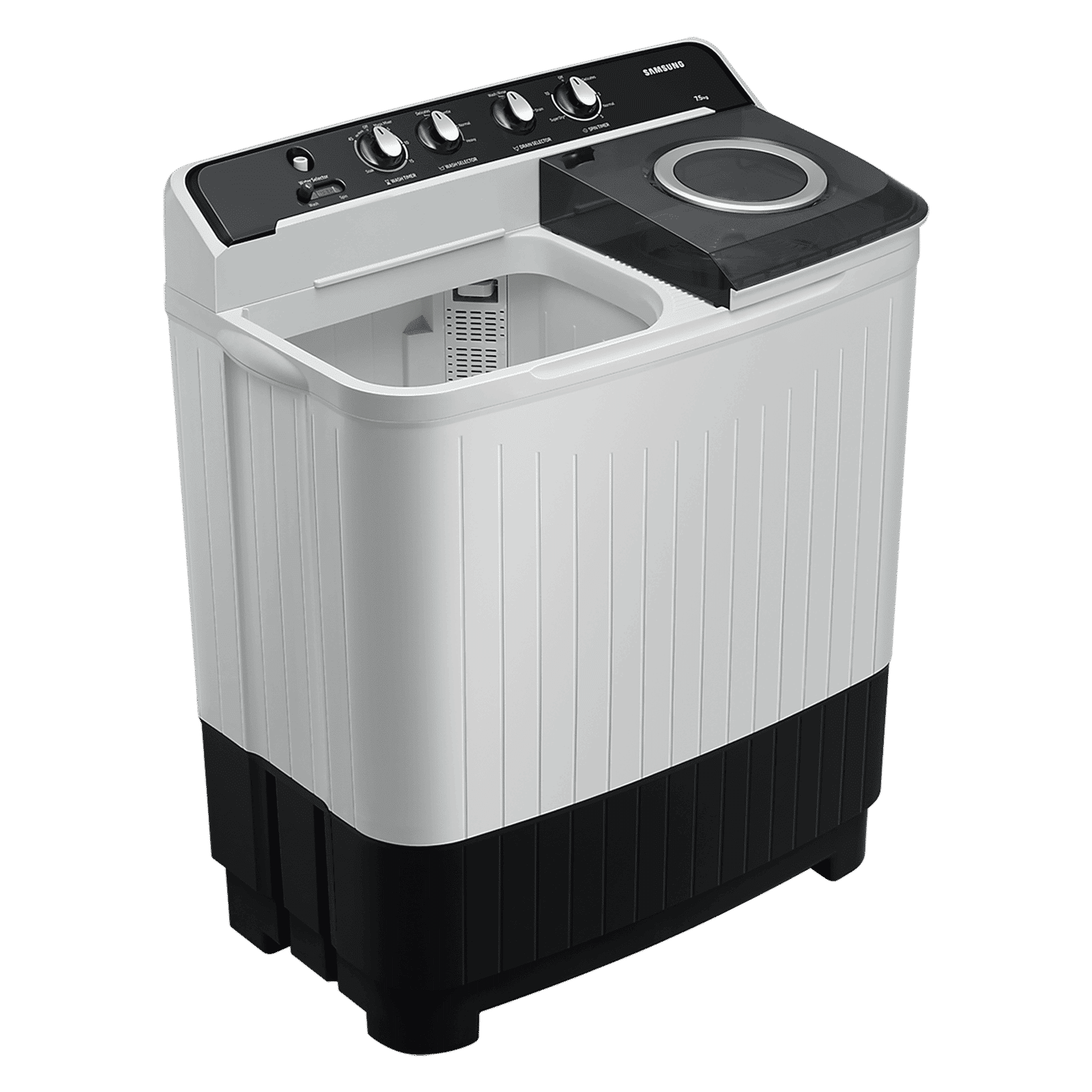 SAMSUNG 10.5 kg 5 Star Semi Automatic Washing Machine with Hexa Storm Pulsator (WT10C4260GG/TL, Light Gray)
