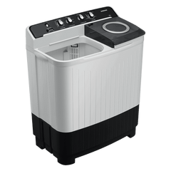 SAMSUNG 10.5 kg 5 Star Semi Automatic Washing Machine with Hexa Storm Pulsator (WT10C4260GG/TL, Light Gray)