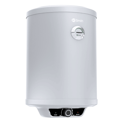 AO Smith Elegance Prime 15 Litre 5 Star Vertical Storage Geyser with Innovative RRID Technology (White Silver)